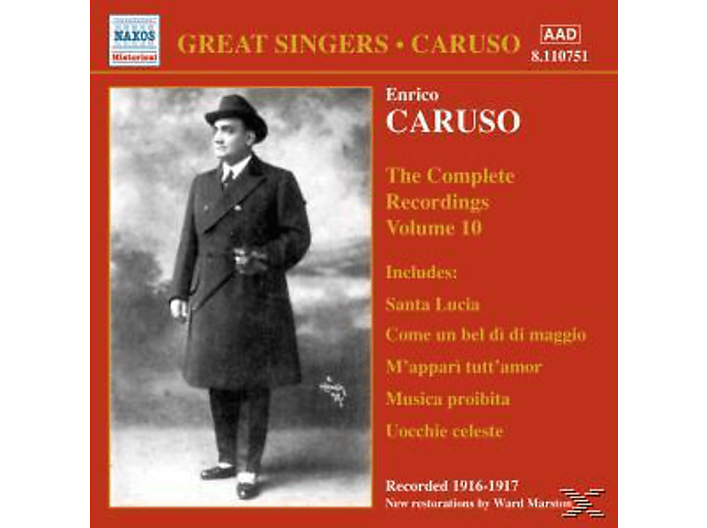 Enrico Caruso - Complete Recordings Vol.10 (CD) von NAXOS HISTORICAL