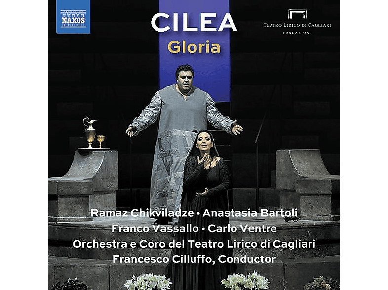 Coro & Orchestra del Teatro Lirico di Cagliari - Francesco Cilluffo (Dir) Solisten: Carlo Ventre, Ramaz Chikviladze, Alessandro Frabotta, Franco Vassallo, Anastasia Bartoli, Elena Schirru, Abis Cilea: Gloria (1907, überarbeitete Fassung 1932) (CD) von NAXOS