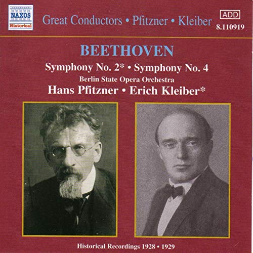 Great Conductors - Hans Pfitzner / Erich Kleiber (Aufnahmen 1928-1929) Symphony No. 2 & 4 von NAXOS