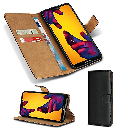 Handy Hülle Flip Case Cover Leder Tasche kompatibel für Samsung Galaxy S9 Plus A6 Plus 2018 Note 9 Apple iPhone XS Max Xr X Huawei P20 P10 Mate 10 20 Lite Pro, Smartphone:Huawei P20 Lite von NAmobile