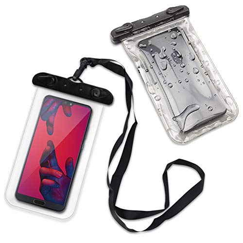 Hülle kompatibel für Huawei P20 Pro Schutzhülle Handy Tasche wasserdichte Case Wasserfest Cover, Farben:Transparent von NAmobile