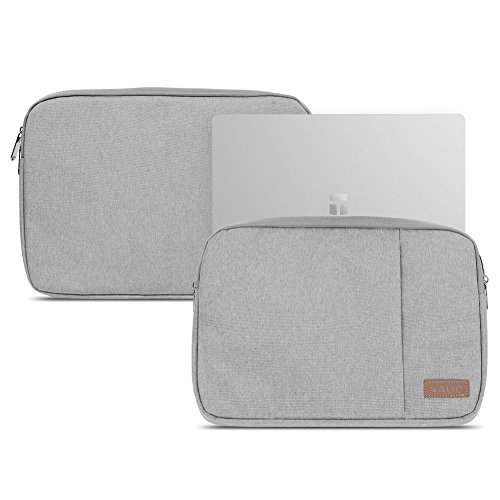 Hülle kompatibel für Trekstor Surfbook E11B Notebook Sleeve Tasche in Schwarz Blau oder Grau Laptop Schutzhülle Case Cover Etui, Farbe:Grau von NAmobile