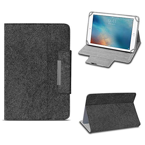 NAmobile Filz Hülle für Apple iPad Pro 11 Zoll Tablet Tasche umweltfreundlichem Filz praktischer Standfunktion Schutztasche Stand Cover Case, Farben:Dunkel Grau von NAmobile