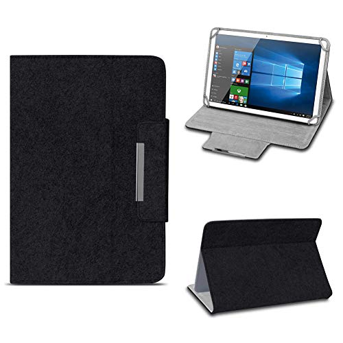 NAmobile Filz Hülle für Samsung Galaxy Tab A8 Tablet Tasche umweltfreundlichem Filz praktischer Standfunktion Schutztasche 10.5 Zoll Stand Cover Schutz Case, Farben:Schwarz von NAmobile