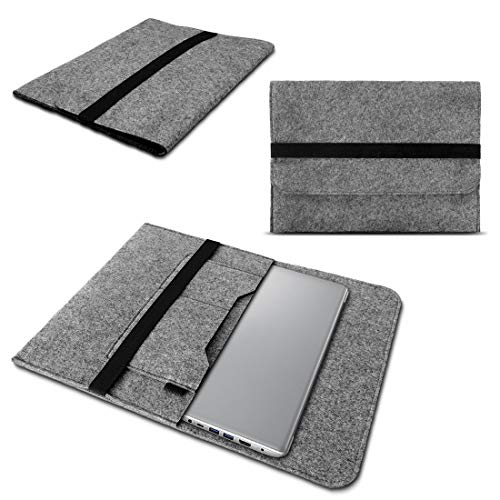 NAmobile Filz Tasche kompatibel für Lenovo ThinkPad T470s Laptop Hülle Sleeve Schutzhülle Schutz Cover 14 Zoll Universal Tasche Notebooktasche, Farben:Grau von NAmobile