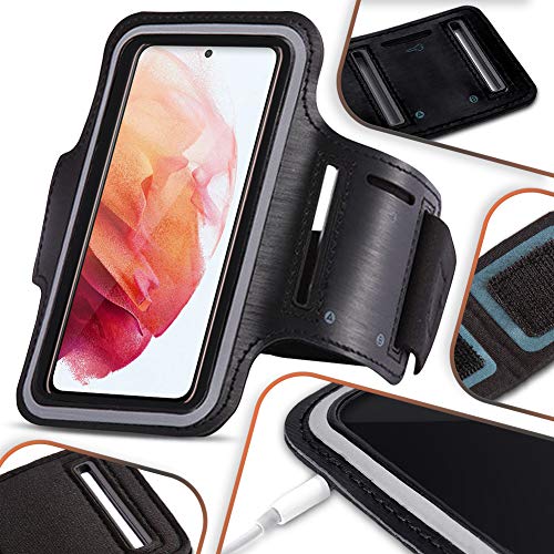 NAmobile Schutzhülle kompatibel für Samsung Galaxy S21 FE Handy Lauf Tasche Sportarmband Jogging Fitness Case Hülle Schwarz NAmobile Schutzhülle kompatibel für Samsung Galaxy S21 FE Handy Lauf Tasche Sportarmband Jogging Fitness Case Hülle Schwarz von NAmobile