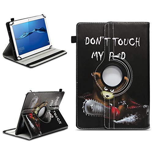 NAmobile Schutzhülle kompatibel mit Huawei MediaPad T1 T2 T3 T5 10 Tablet Hülle Tasche Schutzhülle Case 360 Grad Drehbar, Farben:Motiv 12 von NAmobile