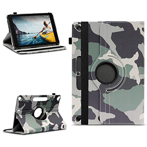 NAmobile Tablet Schutzhülle kompatibel für Medion Lifetab P10710 Tasche Kunstleder Schutz Hülle Standfunktion 360 Drehbar Cover 10 Zoll Universal Case, Farben:Motiv 11 von NAmobile