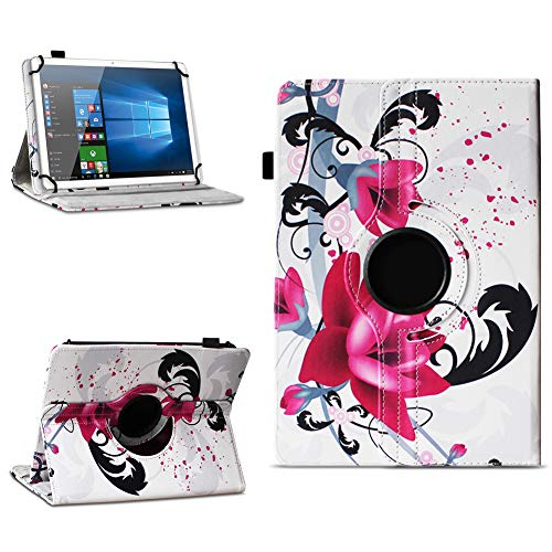 NAmobile Tablet Schutzhülle kompatibel mit Acepad A14 AX1 A130 A140 A145 Universal Tasche Kunst-Leder Hülle Standfunktion 360° Drehbar, Farben:Motiv 7 von NAmobile