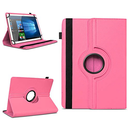 NAmobile Tablet Schutzhülle kompatibel mit Chuwi HiPad XPro/Max/Plus Hülle 360 Grad Drehbar Tasche für Tablets ultradünne Kunstleder Tablethülle Standfunktion 360° Drehbar Tablet Case, Farben:Pink von NAmobile