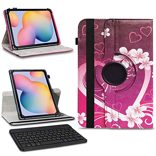 NAmobile Tablet Schutzhülle kompatibel mit Samsung Galaxy Tab A9+/ A9 Plus 11 Zoll Kunstleder Bluetooth Hülle Tastatur Tasche 360° Drehbar QWERTZ Layout, Farben:Motiv 2 NAmobile Tablet Schutzhülle kompatibel mit Samsung Galaxy Tab A9+/ A9 Plus 11 Zoll Kunstleder Bluetooth Hülle Tastatur Tasche 360° Drehbar QWERTZ Layout, Farben:Motiv 2 von NAmobile