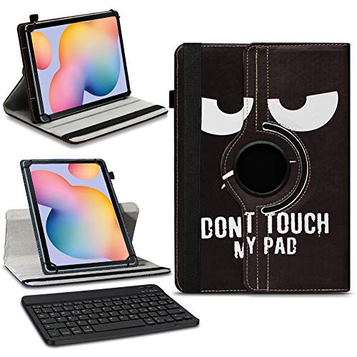 NAmobile Tablet Schutzhülle kompatibel mit Samsung Galaxy Tab A9+/ A9 Plus 11 Zoll Kunstleder Bluetooth Hülle Tastatur Tasche 360° Drehbar QWERTZ Layout, Farben:Motiv 5 von NAmobile