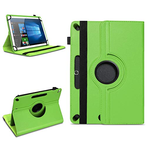 NAmobile Tablet Tasche für 10-10.1 Zoll Hülle hochwertiges Kunstleder mit Standfunktion 360 Drehbar Case Universal 10.1 Zoll Cover, Farben:Grün von NAmobile