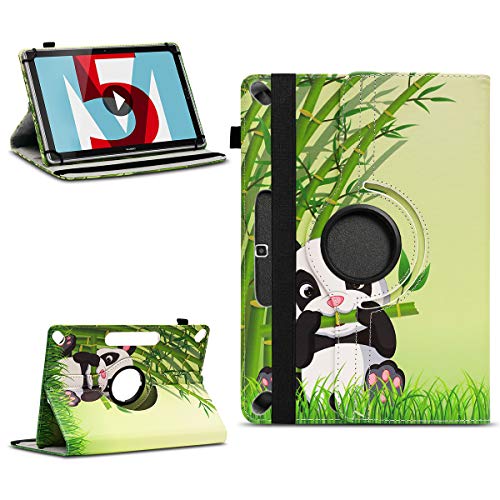 NAmobile Tablet Tasche kompatibel für Huawei MediaPad M5 Lite Schutzhülle hochwertiges Kunstleder Hülle Standfunktion 360° Drehbar Cover 10.1 Zoll Universal Case, Farben:Motiv 14 von NAmobile