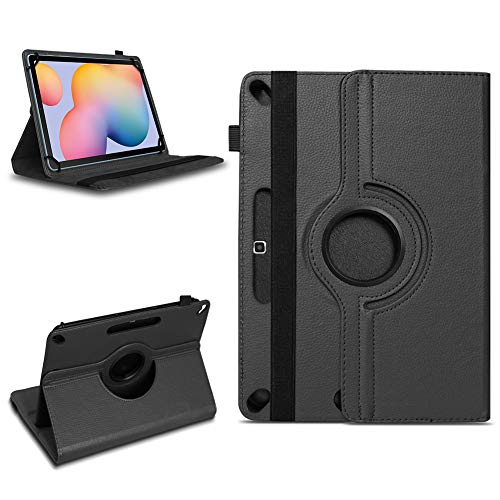 NAmobile Tablet Tasche kompatibel für Samsung Galaxy Tab S7 11 Zoll Schutzhülle aus hochwertigem Kunstleder Universal Hülle Standfunktion 360 Drehbar, Farben:Schwarz von NAmobile