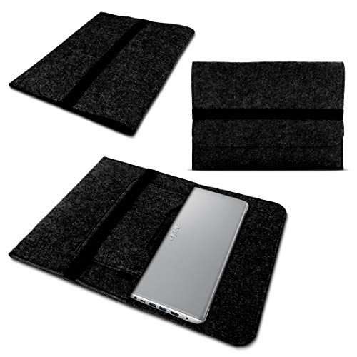 Notebook Tasche kompatibel für Acer Swift 1 2 3 5 7 14 Zoll Hülle Filz Sleeve Case Schutzhülle Cover, Farben:Dunkel Grau von NAmobile