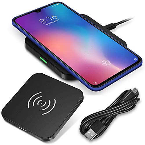 QI Wireless Kabellos Ladestation kompatibel für Xiaomi Mi 9 Charger Induktives Universal Schnellladegerät von NAmobile