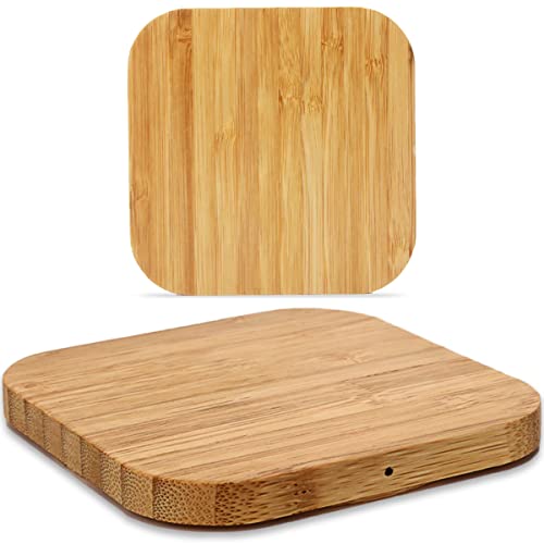 QI Wireless Kabelloses Ladematte Ladegerät kompatibel mit Google Pixel 9/9 Pro / 9 Pro XL / 8a Fold 8/8 Pro / 7a / 7/7 Pro / 6/6 Pro Bambus Induktive Ladestation 15W, Modell:Quadrat QI Wireless Kabelloses Ladematte Ladegerät kompatibel mit Google Pixel 9/9 Pro / 9 Pro XL / 8a Fold 8/8 Pro / 7a / 7/7 Pro / 6/6 Pro Bambus Induktive Ladestation 15W, Modell:Quadrat von NAmobile