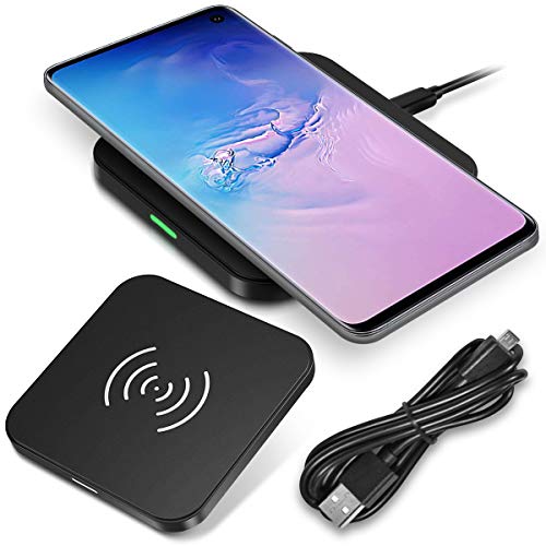 QI Wireless Ladestation kompatibel mit Samsung Galaxy S23 S22 S21 S10+ S10e S10 S9+ S9 S8 Note 10 Note 9 8 Kabellos Charger Induktives Schnellladegerät, Smartphone:Samsung Galaxy Note 9 von NAmobile