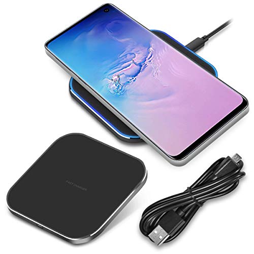 QI Wireless Schnell Ladegerät kompatibel für Samsung Galaxy S8 S9 S10 / Plus Charger Induktive Universal Schnellladestation, Smartphone:Samsung Galaxy S9 Plus von NAmobile