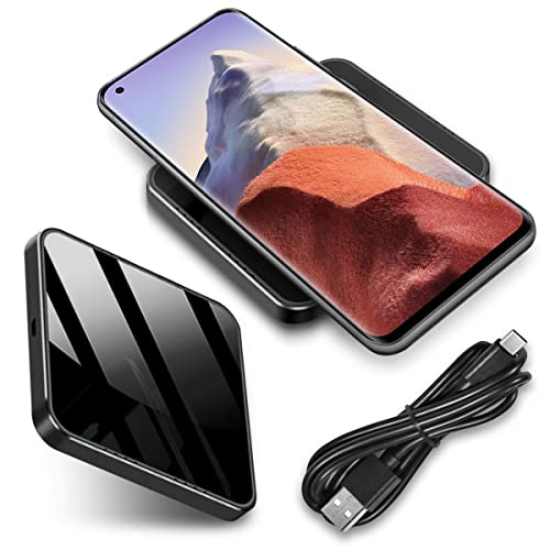 Qi Induktive Ladegerät kompatibel für Xiaomi 15 14 13 12 11 Ladestation 15W 10W 7,5W 5W Kabelloser Universal Charger, Modell:M08_15W_Schwarz von NAmobile