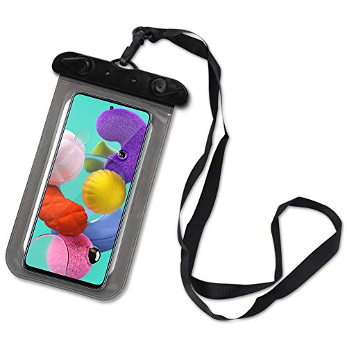 Schutzhülle Wasserdicht kompatibel für Samsung Galaxy A41 Handy Tasche Hülle Wasser Case Wasserfest Cover, Farben:Schwarz von NAmobile