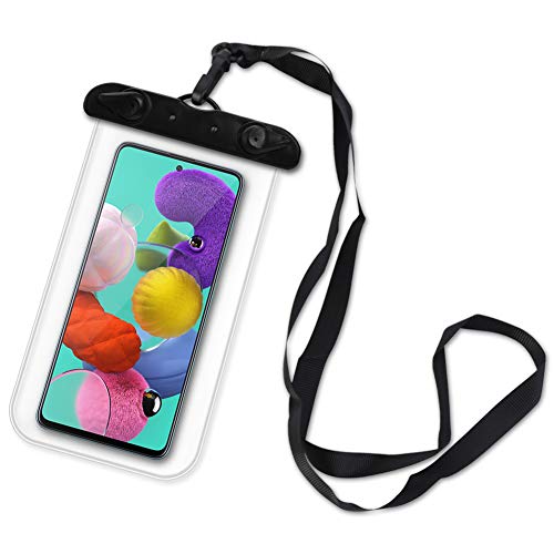 Schutzhülle Wasserdicht kompatibel für Samsung Galaxy A41 Handy Tasche Hülle Wasser Case Wasserfest Cover, Farben:Transparent von NAmobile