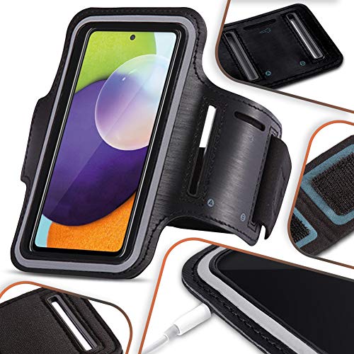 Schutzhülle kompatibel für Samsung Galaxy A52s 5G Handy Lauf Tasche Sportarmband Jogging Fitness Case Hülle Schwarz Schutzhülle kompatibel für Samsung Galaxy A52s 5G Handy Lauf Tasche Sportarmband Jogging Fitness Case Hülle Schwarz von NAmobile