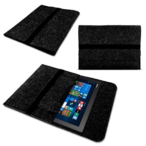 Tablet Sleeve Tasche für Dell Venue 11 Pro Hülle dunkelgrau Notebook Filz Case von NAmobile