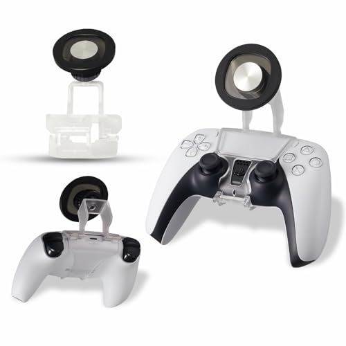 NBCP Magnetic PS5 Controller Telefon Mount Clip für Playstation 5 DualSense Controller, verstellbare Mag-Safe Halter Zubehör für iPhone und Android Handys, Ultra-Starke Magnete, 360° Rotation von NBCP