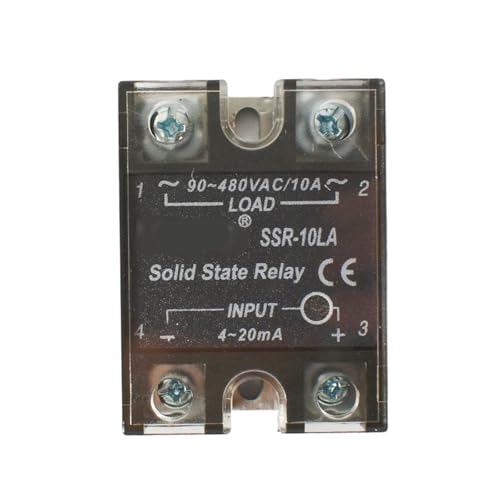 90 bis 480 V Hochspannung 4–20 mA Stromsteuerung Halbleiterrelaismodul Spannungsregler 220 V(SSR-10LA (10A)) von NBDUGQ