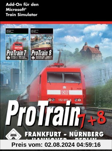 Train Simulator - ProTrain 7 + 8: Frankfurt - Nürnberg + Hannover - Berlin von NBG EDV Handels & Verlags GmbH