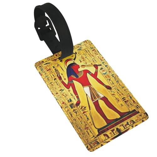 Leichte Gepäckanhänger aus der alten Ägypten-Serie, niedliches und einzigartiges Reisezubehör, abnehmbarer Riemen Leichte Gepäckanhänger aus der alten Ägypten-Serie, niedliches und einzigartiges Reisezubehör, abnehmbarer Riemen von NBRIEU