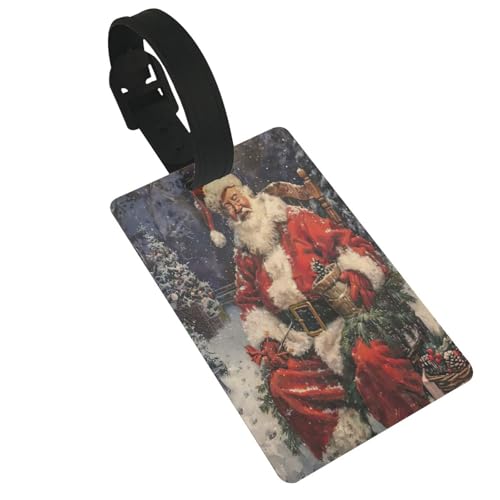 Leichte Gepäckanhänger mit Frohe Weihnachten, süßes und einzigartiges Reisezubehör, abnehmbarer Gurt Leichte Gepäckanhänger mit Frohe Weihnachten, süßes und einzigartiges Reisezubehör, abnehmbarer Gurt von NBRIEU