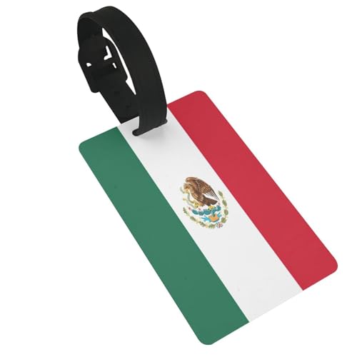 Leichte Gepäckanhänger mit Mexiko-Flagge, niedliches und einzigartiges Reisezubehör, abnehmbarer Schultergurt Leichte Gepäckanhänger mit Mexiko-Flagge, niedliches und einzigartiges Reisezubehör, abnehmbarer Schultergurt von NBRIEU