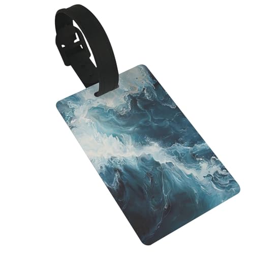 Leichte Gepäckanhänger mit Within The Tides-Druck, niedliches und einzigartiges Reisezubehör, abnehmbarer Riemen Leichte Gepäckanhänger mit Within The Tides-Druck, niedliches und einzigartiges Reisezubehör, abnehmbarer Riemen von NBRIEU