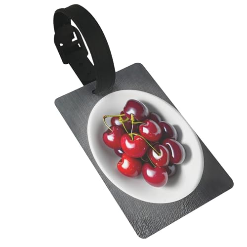 Leichte Gepäckanhänger mit frischen Kirschen, süßes und einzigartiges Reisezubehör, abnehmbarer Gurt Leichte Gepäckanhänger mit frischen Kirschen, süßes und einzigartiges Reisezubehör, abnehmbarer Gurt von NBRIEU