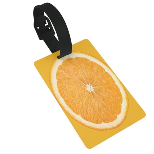 Leichte Gepäckanhänger mit orangefarbenem Scheibendruck, niedliches und einzigartiges Reisezubehör, abnehmbarer Gurt Leichte Gepäckanhänger mit orangefarbenem Scheibendruck, niedliches und einzigartiges Reisezubehör, abnehmbarer Gurt von NBRIEU