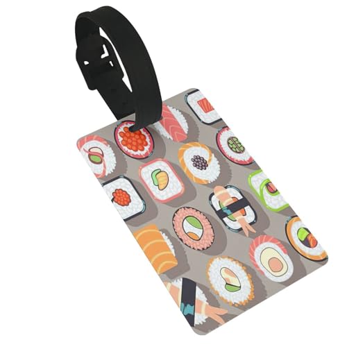 Leichte Gepäckanhänger mit vielen Sushi-Lebensmitteln, niedliches und einzigartiges Reisezubehör, abnehmbarer Riemen Leichte Gepäckanhänger mit vielen Sushi-Lebensmitteln, niedliches und einzigartiges Reisezubehör, abnehmbarer Riemen von NBRIEU