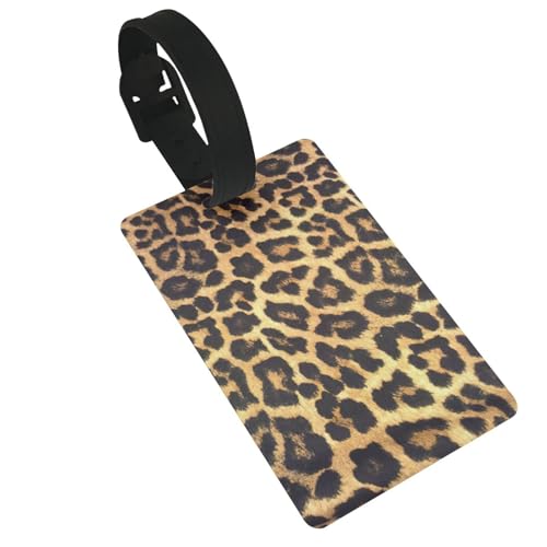 Leichter Gepäckanhänger mit Leopardenmuster, niedliches und einzigartiges Reisezubehör, abnehmbarer Gurt Leichter Gepäckanhänger mit Leopardenmuster, niedliches und einzigartiges Reisezubehör, abnehmbarer Gurt von NBRIEU