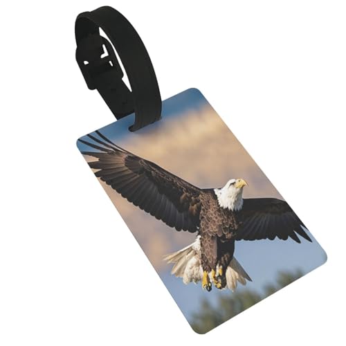 Leichter Gepäckanhänger mit fliegendem Adler, niedliches und einzigartiges Reisezubehör, abnehmbarer Gurt von NBRIEU