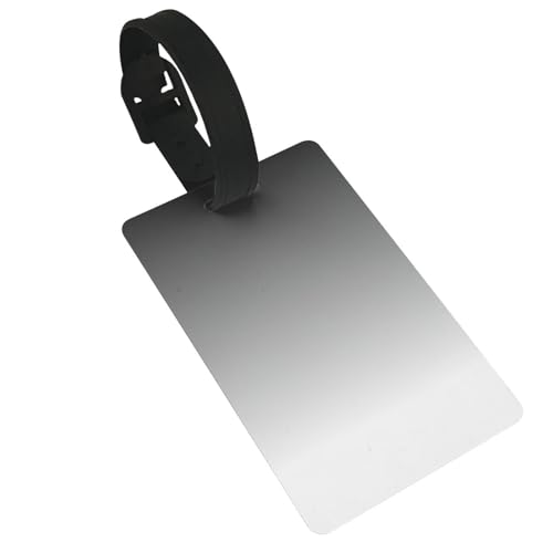 Leichter Ombré-Gepäckanhänger mit weißem bis schwarzem Druck, niedliches und einzigartiges Reisezubehör, abnehmbarer Riemen Leichter Ombré-Gepäckanhänger mit weißem bis schwarzem Druck, niedliches und einzigartiges Reisezubehör, abnehmbarer Riemen von NBRIEU
