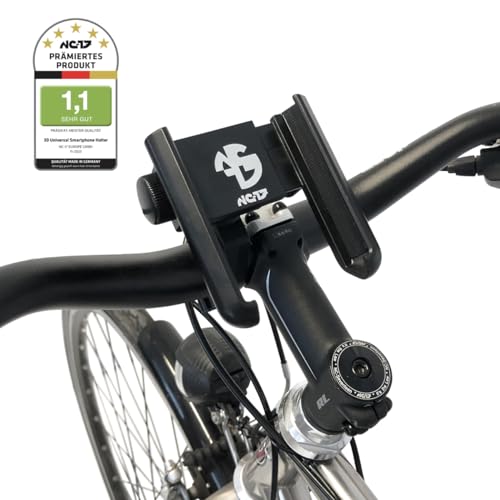 NC-17 Handy Halterung für Fahrrad | Handyhalter Motorrad | 360 Grad drehbar | Halter für Mobiltelefon iPhone, Samsung Div. | 4.7“ bis 6.8“ Zoll von NC-17