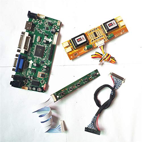 Für HT190WG1-600/601 19 Zoll 1440 * 900 M.NT68676 Bildschirm Controller Drive Board CCFL LVDS 30Pin VGA HDMI DVI LCD Monitor Panel DIY Kit (HT190WG1-600) von NC