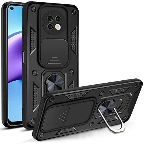 LOCLOUD Hülle für Xiaomi Redmi Note 9T 5G, Kameraschutz Handyhülle mit 360 Grad Ring Ständer Weich TPU Bumper Stoßfest + Hart PC Rückseite Kratzfest Tough Armor Schutzhülle - Schwarz LOCLOUD Hülle für Xiaomi Redmi Note 9T 5G, Kameraschutz Handyhülle mit 360 Grad Ring Ständer Weich TPU Bumper Stoßfest + Hart PC Rückseite Kratzfest Tough Armor Schutzhülle - Schwarz von NC