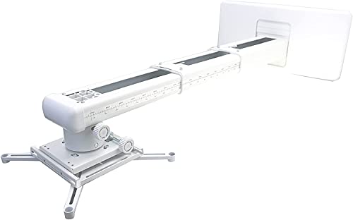 Universelle Wandhalterung für Projektor mit Universal-LCD-/DLP-Befestigung, Teleskop-Halterung, 15 kg Tragkraft, hochpräzise einstellbar: 49,5 - 125 cm (19,5 - 49,5 cm) von NC