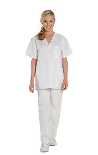 NCD Medical/Prestige Medical 401-WHT-L Scrub Pants, Weiß, L von NCD Medical/Prestige Medical