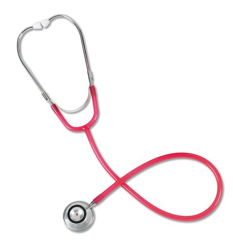 NCD Medical/Prestige Medical Doppelkopf-Stethoskop, Schlauch in mattiertem Magentarot von Prestige Medical