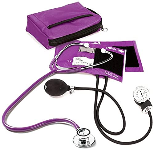 NCD Medical/Prestige Medical Set mit Aneroid-Manometer und Doppelkopf-Stethoskop, Lila von NCD Medical/Prestige Medical
