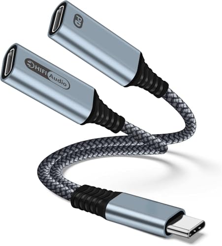 NCGGY USB C Splitter 1 zu 2,USB C auf 2USB C Kopfhörer und Ladeadapter,US-B C Doppel Anschluss Hub,mit PD 60W Schnelle Lade Unterstützung Anruf Musik,für i-Phone 16,15,Mac,Laptop,S-amsung Galaxy von NCGGY